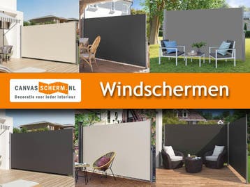 Tuinscherm Windscherm - oprolbaar - uittrekbaar, Tuin en Terras, Overige materialen, 1 tot 2 meter, Verzenden, Nieuw