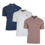 Donnay Donnay Heren - 3-Pack - Polo shirt Noah - Navy / Wit, Kleding | Heren, Polo's, Verzenden, Nieuw