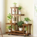 Houten Plantenrek 6 Lagen – Voor Binnen &amp; Buiten Gebruik, Verzenden, Nieuw
