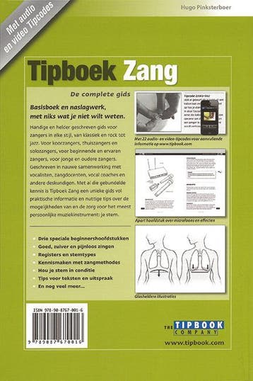 Tipboek zang 9789087670016 Hugo Pinksterboer, Verzenden, Gelezen, Hugo Pinksterboer