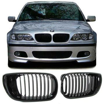 Glanzend zwarte grillen passend voor BMW 3 serie E46 seda..., Auto-onderdelen, Verzenden, Nieuw