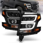ANZO 2015-2020 Chevy Tahoe Projector Headlights Plank Style, Ophalen of Verzenden, Nieuw