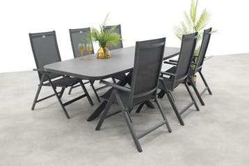 Hartman Napoli/Soreno deens ovale verstelbare tuinset, Verzenden, Nieuw, Overige materialen, Tuinset