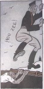 Spotprent over Joods werkdorp en de NSB (lijst optie), Verzenden