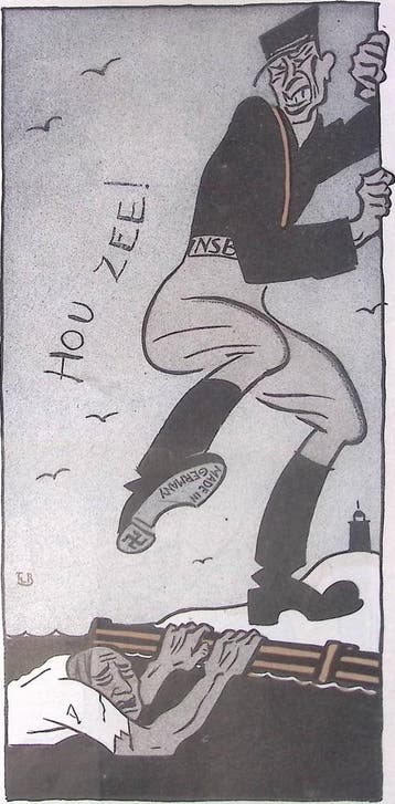 Spotprent over Joods werkdorp en de NSB (lijst optie), Antiek en Kunst, Verzenden