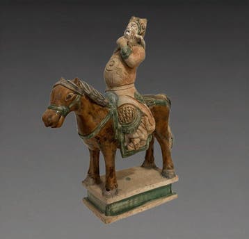 Oud-Chinees, Ming-dynastie Terracotta Mingqi van een ridder