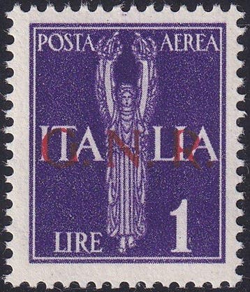 Republikeinse Nationale Garde 1944 - Posta Aerea Pegaso 1 l., Gestempeld