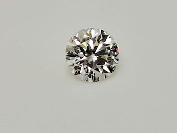 1 pcs Diamant (Natuurlijk) - 0.40 ct - Rond - D (kleurloos), Nieuw