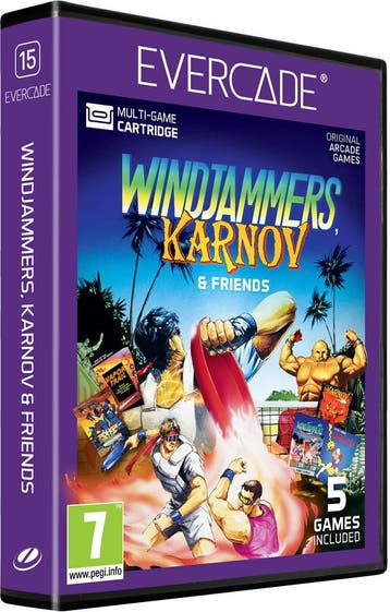 Evercade Windjammers, Karnov & Friends (Evercade), Verzenden, Gebruikt
