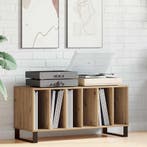 vidaXL Platenkast met plank artisanaal eikenkleurig 100 x 38, Verzenden, Nieuw