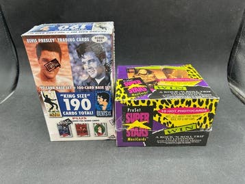 Bandai Lotto 2 Box Card Elvis Presley King Size e ProSet, Verzamelen, Nieuw