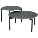 Tucson salontafels 87 cm rond en 67 cm rond keramiek, Ophalen of Verzenden, Nieuw