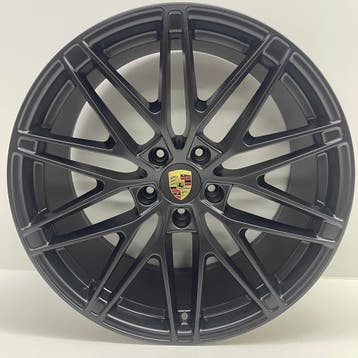 Porsche Macan IV (H2) ORIGINELE 22 RS Spyder GTS velgen, Ophalen, Gebruikt, Velg(en), Overige maten