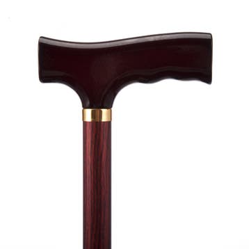 Wandelstok aluminium - mahonie, Ophalen of Verzenden, Nieuw