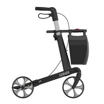 Rehasense Server Rollator – Inclusief Zachte Banden & Rugban, Ophalen of Verzenden, Nieuw