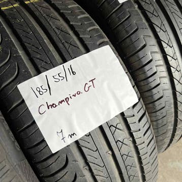 2 x Champiro 185-55-16 Zomerbanden 7mm, Auto-onderdelen, Banden en Velgen, Gebruikt, 16 inch, Band(en), Personenwagen