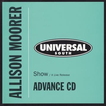 Allison Moorer - Show / A Live Release, Ophalen of Verzenden, Gebruikt