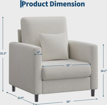 Moderne 2-zits bank en fauteuil set - Compact en comfortabel, Verzenden, Nieuw