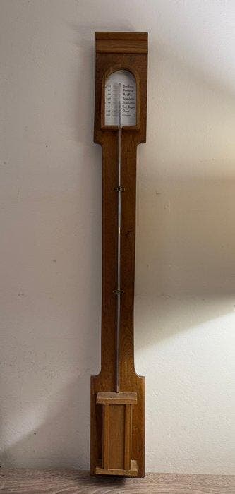 Barometer - Hout - Antieke stokbarometer, Antiek en Kunst