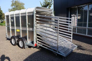 Ifor Williams veetrailer 311x156x183cm dubbeldeks, Ophalen, Veehouderij, Transport