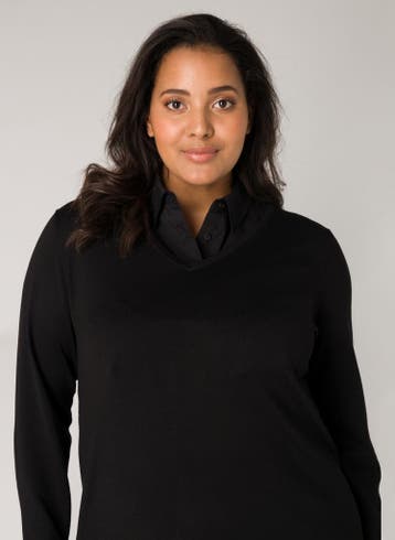 Base Level Curvy kraag Yolina Maat:, Verzenden, Nieuw