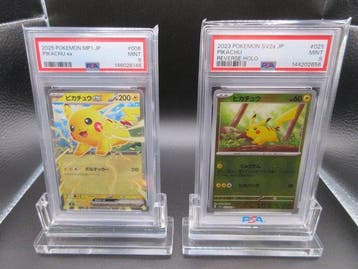 Pokémon - 2 Graded card - #006 PIKACHU ex #146028148 #025, Nieuw