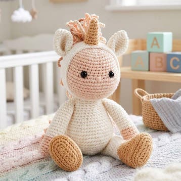 Eenhoorn Eden Haken - Beesie-Poppen - Haakpret Anja Toonen, Ophalen of Verzenden, Nieuw