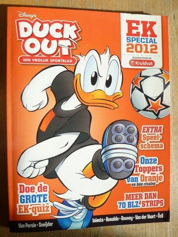 Duck Out EK Voetbalboek - Disney, Verzenden, Gelezen