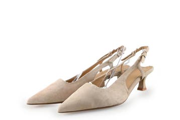 Manfield Slingbacks in maat 36 Beige, Verzenden, Beige, Zo goed als nieuw, Manfield