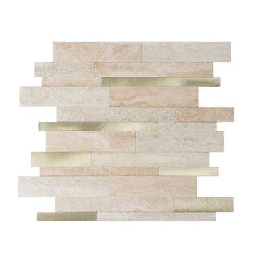 Zelfklevende Steenstrip Tegelstrook Beige, Nieuw