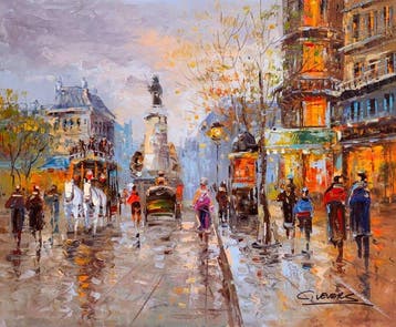 Christof Vevers (1962) - Paris - Grands Boulevards après la