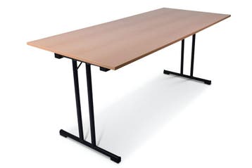 Inklapbare tafel recht | 180x80 | T-frame, Huis en Inrichting, Tafels | Bijzettafels, Ophalen of Verzenden, Nieuw, Kunststof