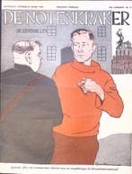 Henk Spansier als levende les voor Mussert op spotprent, Verzenden