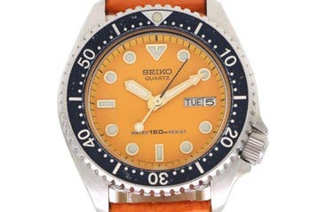 Seiko - Seiko Quartz Diver 150m Orange Dial - Zonder
