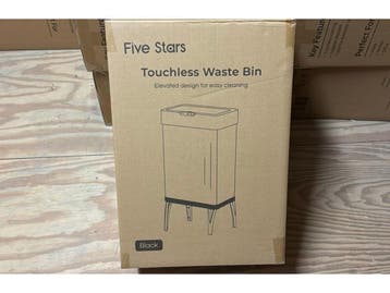 Five Stars® Sensor Prullenbak Op Pootjes - 60 Liter - Soft, Verzenden, Nieuw