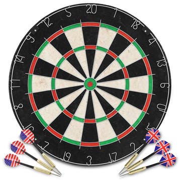 vidaXL Dartbord professioneel met 6 darts sisal, Sport en Fitness, Verzenden, Nieuw