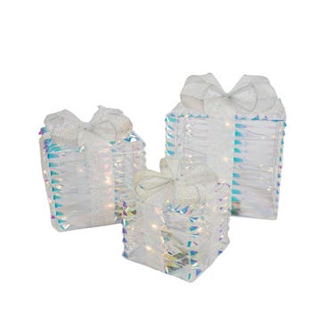 Set van 3 kerst regenboog cadeaus incl. LED - Niji, Verzenden, Nieuw