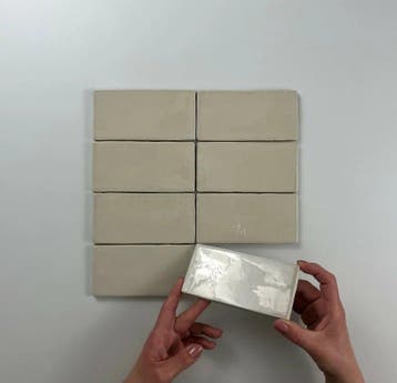 Wandtegel Equipe  Cerámica Atlas Beige Glans 7,5x15, Nieuw, Minder dan 20 cm, 10 m² of meer, Wandtegels