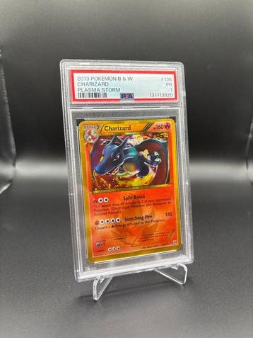 Pokémon - 1 Graded card - Charizard 136 Foil - PSA 1 - Black, Hobby en Vrije tijd, Verzamelkaartspellen | Pokémon, Nieuw