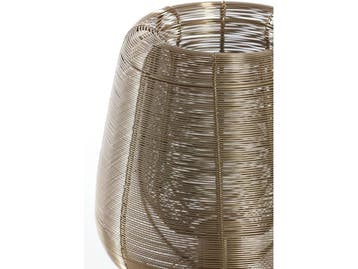 Light & Living Aboso - Tafellamp - Ø24cm - Goud, Verzenden, Nieuw