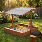 Speel Zandbak XL | 120cm | Grijs Dak | Beste Prijs, Ophalen of Verzenden, Nieuw, Overige typen