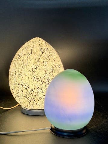 Mabrilux & Design - Set van twee eivormige sfeerlampen in