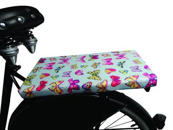 BikeCap Fietskussen  Sweet Butterfly Blue, Fietsen en Brommers, Fietsaccessoires | Fietsstoeltjes, Verzenden, Nieuw
