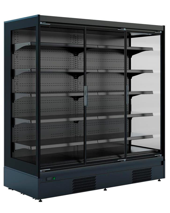 Combisteel Wandkoeling | Mike | Zwart | +2°C/+4°C | Geforcee, Witgoed en Apparatuur, Koelkasten en IJskasten, Ophalen of Verzenden