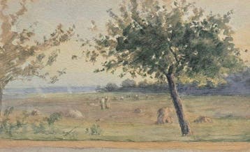 Armand Berton (1854-1917) - L’ocre des moissons sur la côte, Antiek en Kunst
