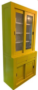 Buffetkast geel design soft close 100cm, Ophalen of Verzenden, Nieuw