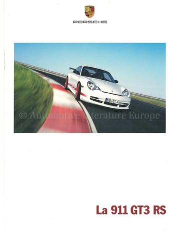 2004 PORSCHE 911 GT3 RS BROCHURE FRANS, Boeken, Auto's | Folders en Tijdschriften, Nieuw, Porsche, Author
