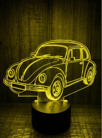 Led lamp Volkswagen Kever, Kunststof, Overige merken, Meerkleurig, Ophalen of Verzenden
