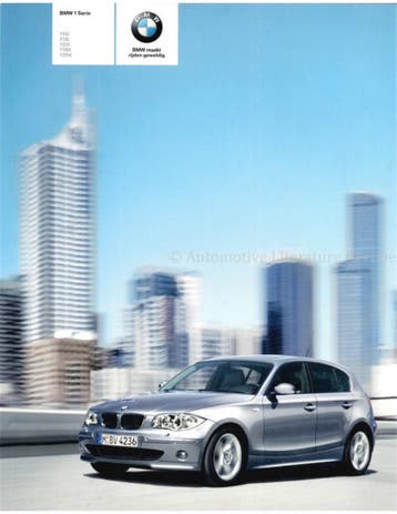 2005 BMW 1 SERIE BROCHURE NEDERLANDS, Boeken, Nieuw, BMW, Author
