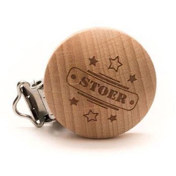Durable Houten Speenclips 2 stuks  Stoer, Verzenden, Nieuw
